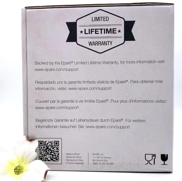 NIB Eparé Iridescent Champagne Flutes (Set of 4) - Picture 10 of 14